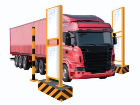 Vehicles’ radioactive material detection system