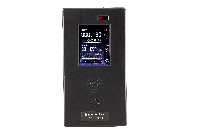 ㆍRapidly detect α、β、γ and X rays at real-time<br />
ㆍBuilt-in imported extensive Halogen-quenched Geiger-Mueller tube, high sensitivity <br />
ㆍMeasurement accuracy ±10%<br />
ㆍHigh brightness 2.4’’ true color touch screen <br />
ㆍAble to measure the environmental combined nuclear radiation amount, inspection report (optional)