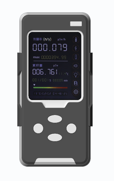 ㆍ实时快速检测中子、γ射线<br />
ㆍ内置“氦3 （He3）正比计算管”，灵敏度高 <br />
ㆍ高亮度2.8寸真彩触摸屏+机械按键<br />
ㆍ可测量环境综合核辐射量，支持送检计量院